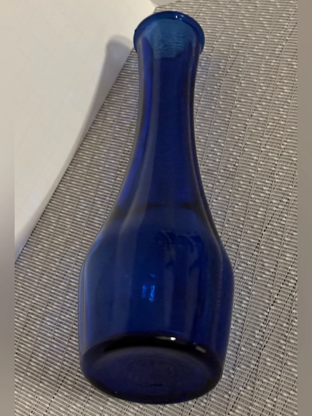 Vintage Cobalt Blue Glass Bud Vase – Cobalt Blue Glass Ribbed Vase MCM 9